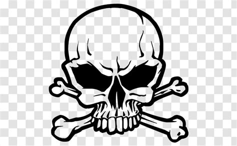 Skull And Bones Crossbones Human Symbolism Sticker Transparent Png