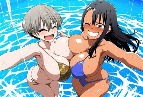 Rule 34 2girls Ai Generated Big Breasts Bikini Crossover Hayase Nagatoro Please Don T Bully Me