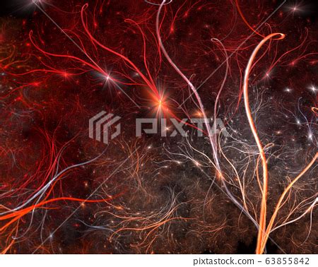 Coral Reef Pattern Vivid Corals Undersea Bottom Stock Illustration