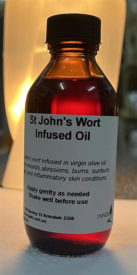 Infused St John S Wort Oil 100 Ml 14 00 Inner Path Natural