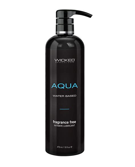 Wicked Sensual Care Aqua Waterbased Lubricant Oz Fragrance Free