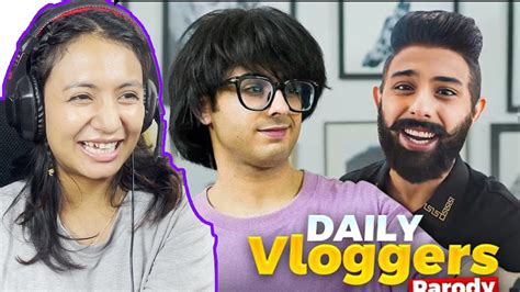 Reacting On Carryminati Daily Vloggers Parody Youtube