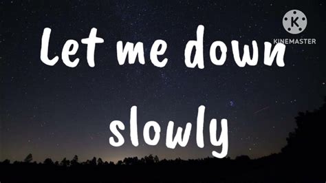 Alec Benjamin Let Me Down Slowly Lyrics Youtube