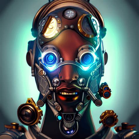 Steampunk Robot Face Paint