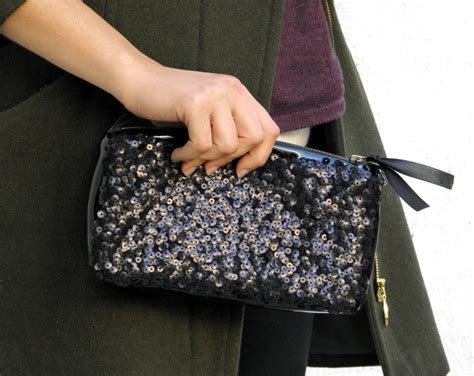 Black Sequin Clutch Sequin Clutch Bag Sparkle Clutch Evening Bag