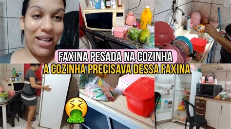 Faxina Pesada Na Cozinha Limpei Geladeira E Arm Rios Faxina Pra