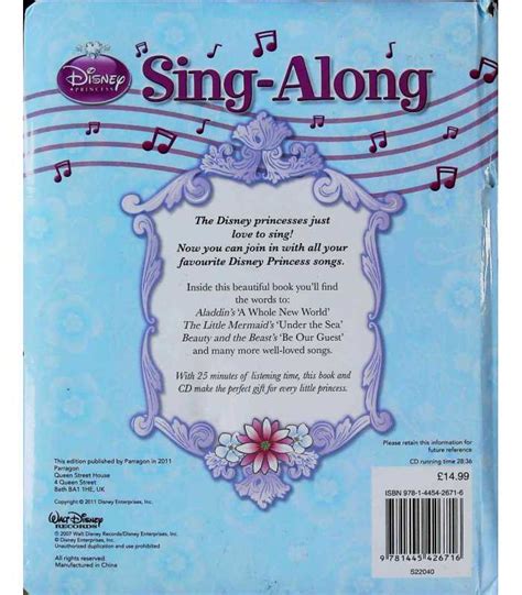 Disney Princess Sing-Along | Disney | 9781445426716