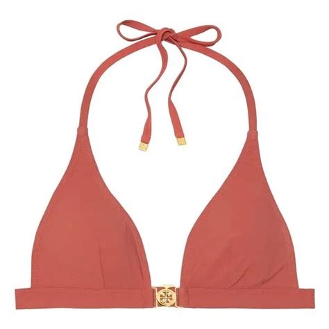 Tory Burch Swim Tory Burch Miller Halter Triangle Bikini Top In