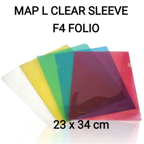 Jual Map L Bening Map Plastik Transparan Clear Sleeves F Folio