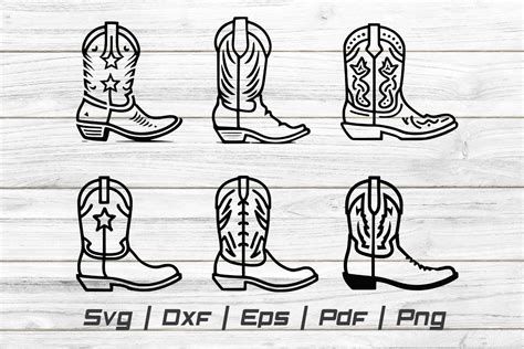 Cowboy Boot SVG Vector Graphic By Jennadesignsstore Creative Fabrica