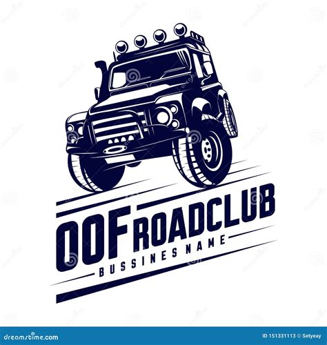 Abbildung Des Logos Für Kraftfahrzeuge Geländegängige 4x4 Logo Vorlagen