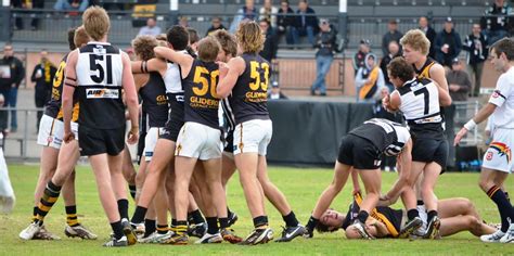 Brawl Glenelg Tigers V Port Adelaide Magpies Sanfl August Flickr