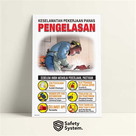 Jual Safety Poster K Keselamatan Pekerjaan Pengelasan A X C