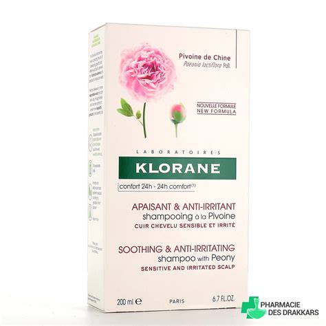 Klorane Shampooing à la pivoine Apaisant 200ml