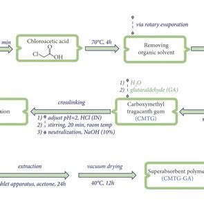 Schematic Representation Of The Stepwise Synthesis Process Of CMTG GA