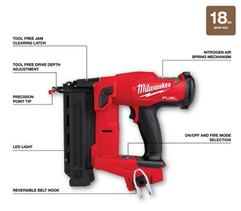 Milwaukee M18 FUEL 18-Gauge Brad Nailer