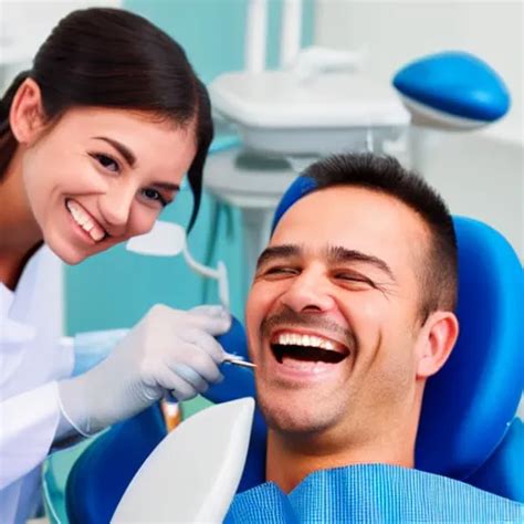 Dentist With Super Happy Patient While Drilling Stable Diffusion