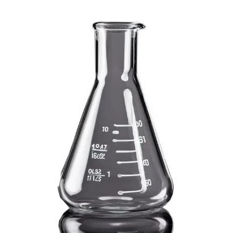 Borosilicate Glass Conical Flask Enlenmeryer Graduated Narrow Mouth