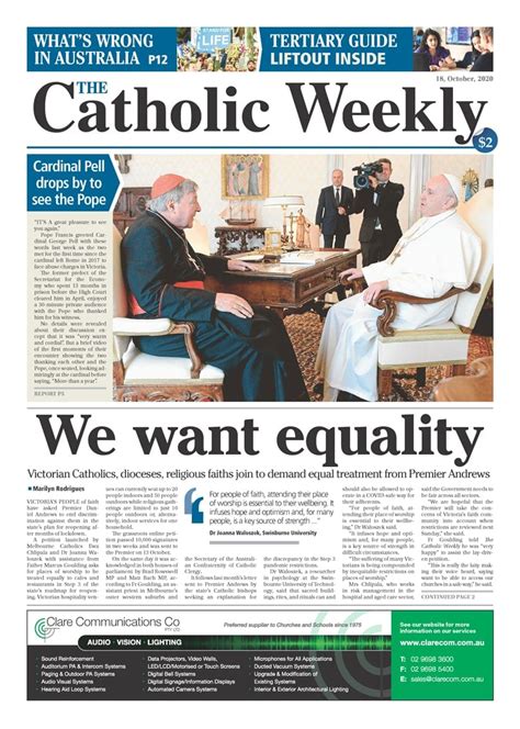 Subscriptions to The Catholic Weekly | The Catholic Weekly