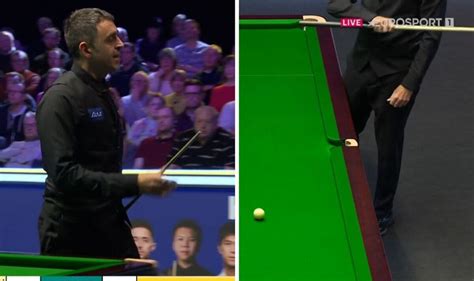 Ronnie O Sullivan Throws Down Cue On Table In Frustration At Uk