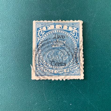 Fiji Pence Overprint Michel Catawiki