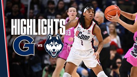 HIGHLIGHTS | #15 UConn Women's Basketball vs. Georgetown - YouTube