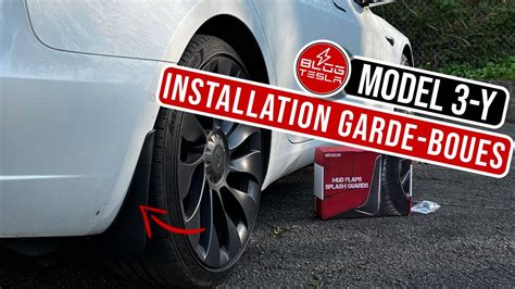 Installation Des Garde Boues Pour Tesla Model Ou Model Y Youtube