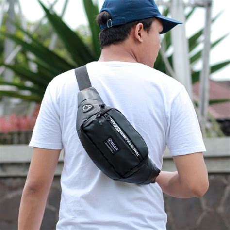 Tas Selempang Pria Tas Waist Bag Cowok Tas Selempang Cowok Tas Waist