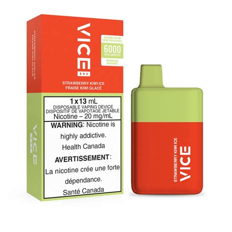 Strawberry Kiwi Ice Vice Box Disposable Vape Ml Vapeloft