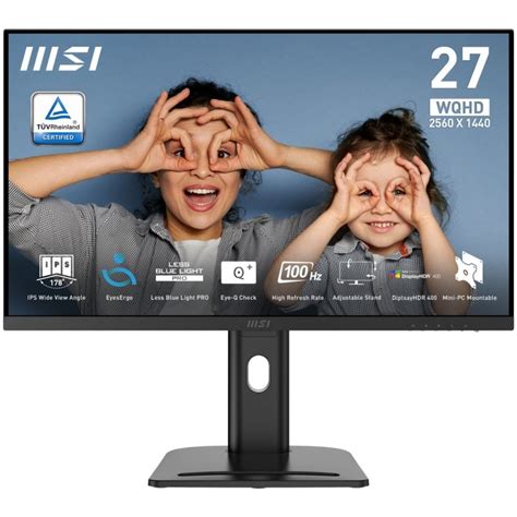 Monitor Msi Pro Mp Qp E Led Ips Wqhd Hz Hdr