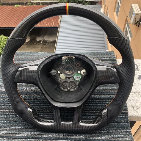 Volante De Fibra De Carbono Para Volkswagen Golf Modificado Mk