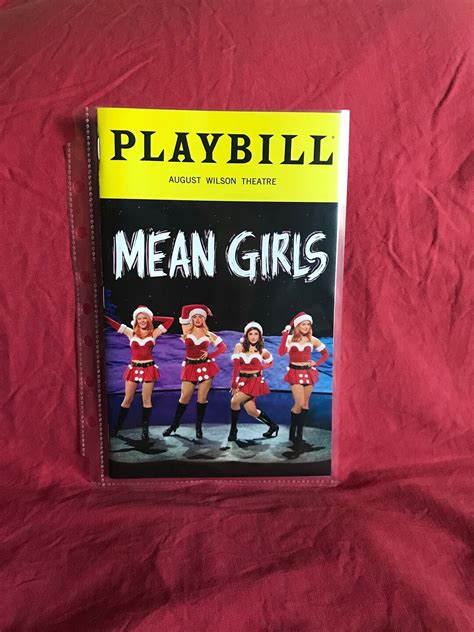 Mean Girls Broadway Show Limit Edition 2019 Holiday Playbills Etsy