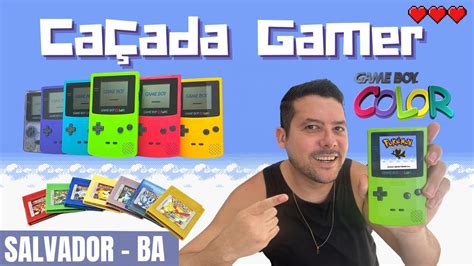 Caçada Gamer em Salvador Bahia Game Boy Color Videogame Retro Games