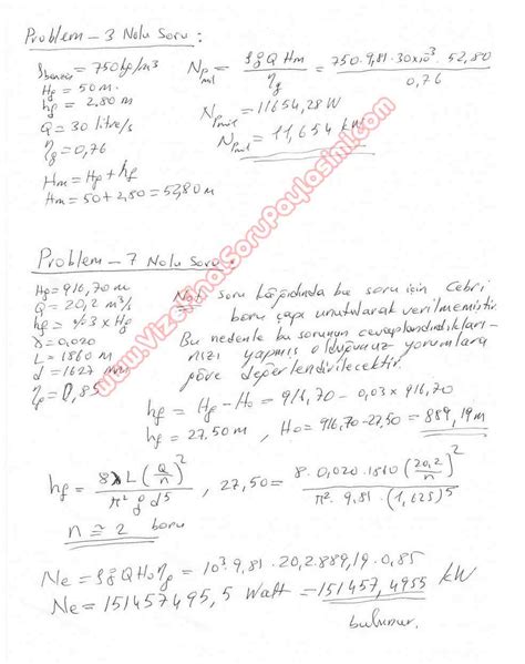 Hidrolik Makinaları Vize Soruları ve Cevapları Sayfa 3 Vize ve