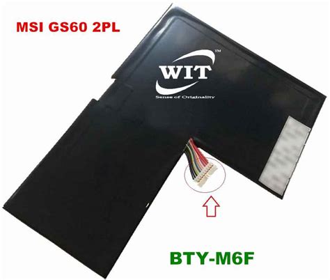 BTY M6F Laptop Battery For MSI GS60 2PC 2PE 2PL 2QD 2QC 2QE 6QC 6QE