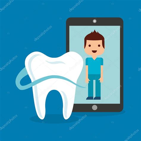 Dental Healthcare Online Icon Stock Vector By ©yupiramos 124112362