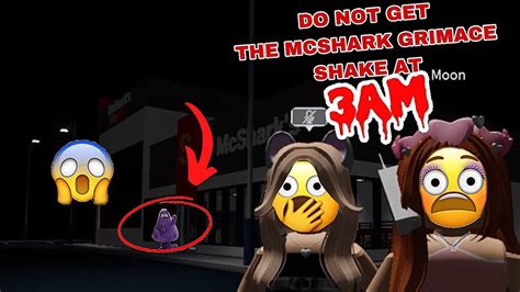 Do Not Get The Mcshark Grimace Shake At 3am On Roblox Gone Very Wrong