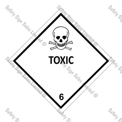 Cyo Dg Class Toxic Substance Safety Signs Nz