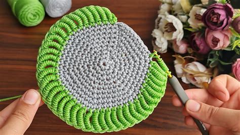 New Love Crochet Super Easy Very Useful Crochet Knitting Coaster Supla