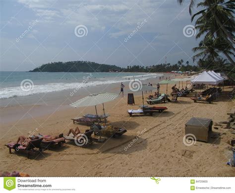 En La Playa De Mirissa De Sri Lanka Foto De Archivo Editorial Imagen