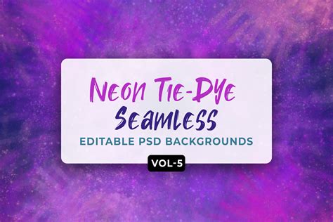 Neon Tie Dye Seamless Patterns V 05 MasterBundles