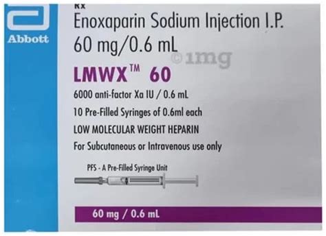 Pharmaceutical Enoxaparin Sodium Injection Exhep Mg Injection