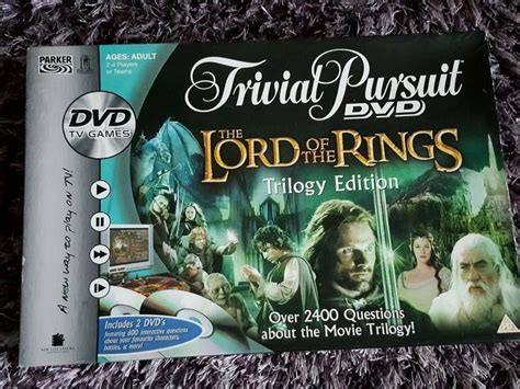 Trivial Pursuit Lord Of The Rings Trilogy Edition Dvd Game Over