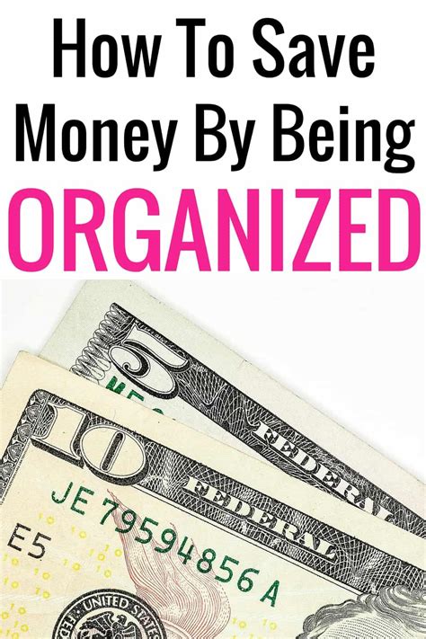 Being Organized Saves Money