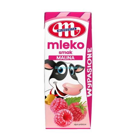 MLEKOVITA Mleko UHT O Smaku Malinowym 200ml