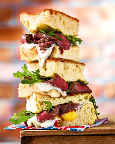 Roast beef tray sandwiches - delicious. magazine