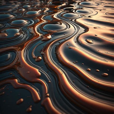 Premium Photo | A sunset reflection of a sunset on a water surface.