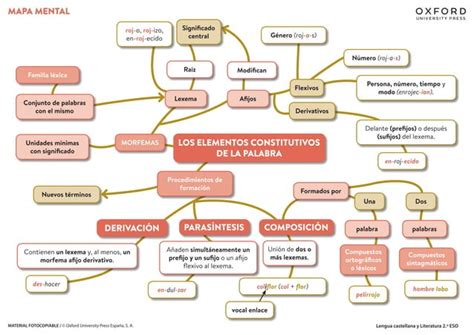 2 ESO Unidad 1 Mapa Mental Lexemas Y Morfemas Pdf