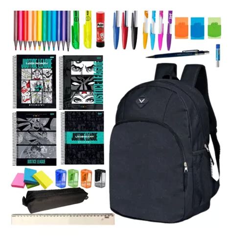 Material Escolar Barato Volta As Aulas Kit Mochila Caderno Frete Gr Tis