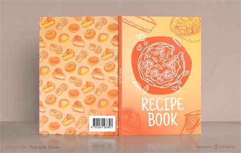 Recipe Book Cover Design KDP Vector Download